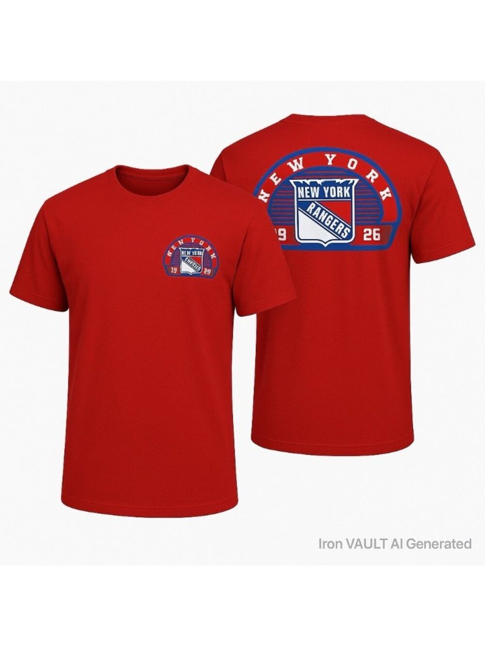 New York Rangers T-Shirt Red Fanatics NHL Licensed Mens Small - Picture 1 of 6